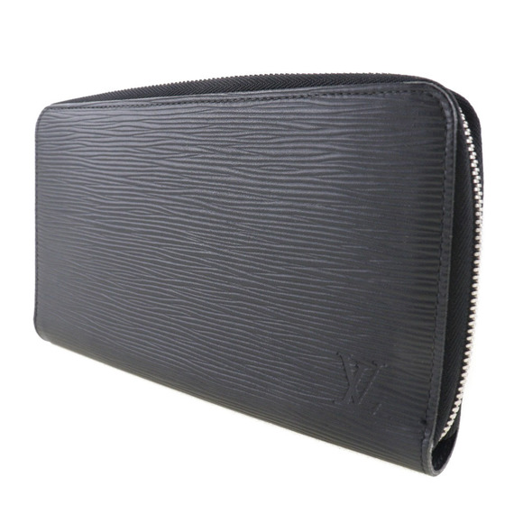Louis Vuitton Zippy Organizer M60632 Epi Leather Noir Black CA2136 Men's Long...